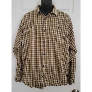 Patagonia Organic Cotton Plaid Long Sleeve Button Up Shirt Mens Size L